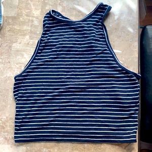 Hollister M stripped cropped top